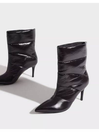 NLY Shoes Puffed Heel Boot Stövletter Svart