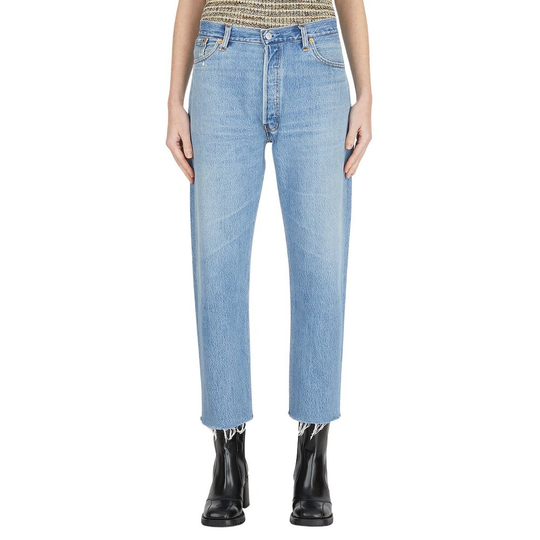 Re/Done - Jeans - Blå - Dam - Storlek: W26,W27,W28