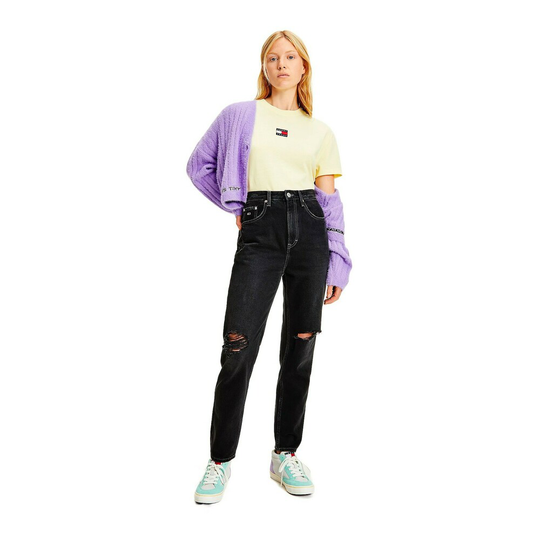 Tommy Jeans - Straight - Svart - Dam - Storlek: W24 L30,W28 L30,W25 L30
