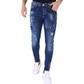 Stuprörsjeans True Rise Paint Drops Stretch Jeans B
