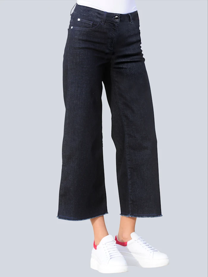 Jeans med vidare ben Alba Moda Dark blue