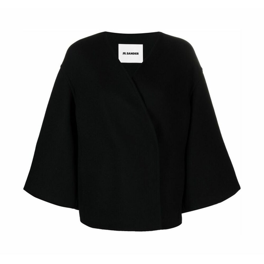 Jil Sander - Capes och Ponchos - Svart - Dam - Storlek: XS