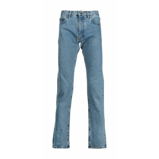 Off White - Baggy Jeans - Blå - Herr - Storlek: W34,W31,W32
