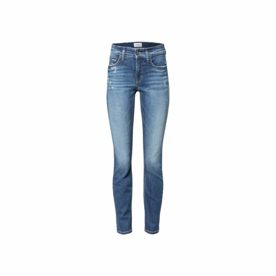 Cambio - Skinny Jeans - Blå - Dam - Storlek: Xl,L