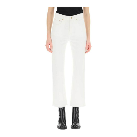Golden Goose - Flare Jeans - Vit - Dam - Storlek: W29,W28