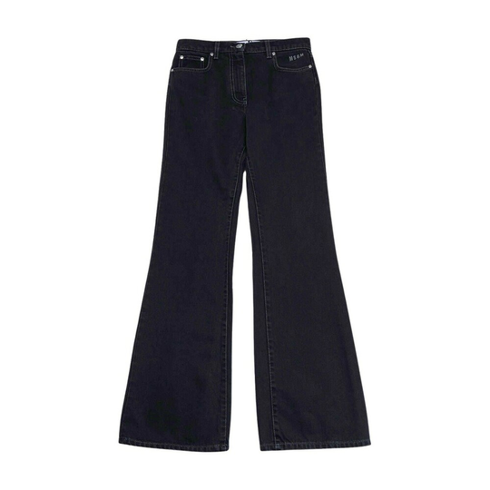 Msgm - Flare Jeans - Svart - Dam - Storlek: M