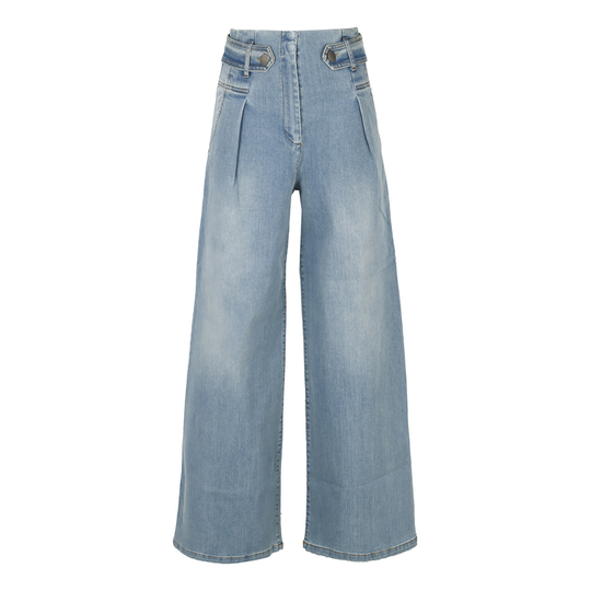 Federica Tosi - Boyfriend Jeans - Blå - Dam - Storlek: W28,W29,W30,W27