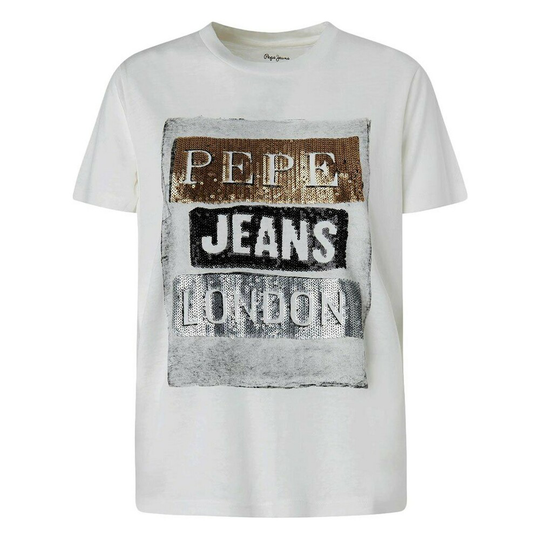 Pepe Jeans - T-shirts - Vit - Dam - Storlek: L,M,S