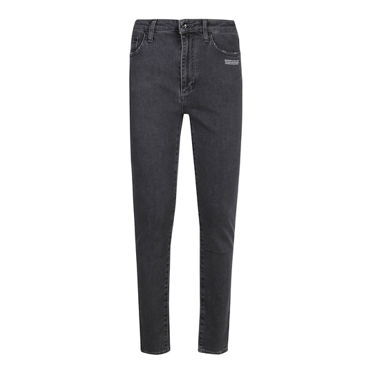 Off White - Skinny Jeans - Grå - Dam - Storlek: W26