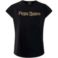 T-shirts med korta ärmar Pepe jeans CAMISETA NEGRA PL505296