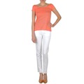 Stuprörsjeans Calvin Klein Jeans JEAN BLANC BORDURE ARGENTEE
