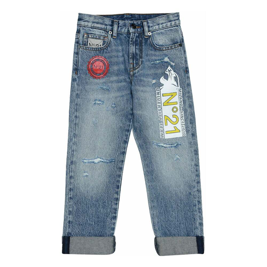 N21 - Jeans - Blå - Pojke - Storlek: 176 Cm,164 CM