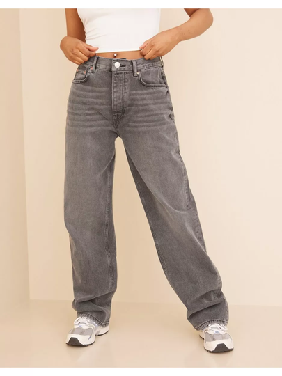 Gina Tricot Boyfriend jeans Straight jeans Washed Grey