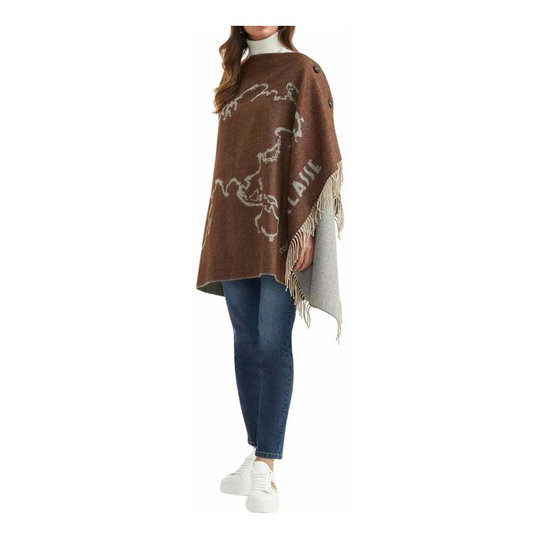 Alviero Martini 1a Classe - Capes och Ponchos - Grå - Dam - Storlek: ONE Size