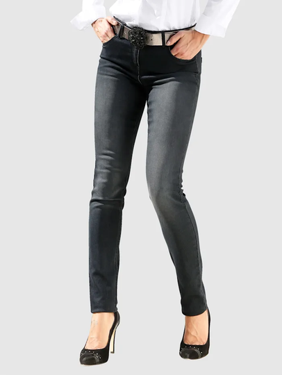 Jeans med lätt tvättning AMY VERMONT Svart