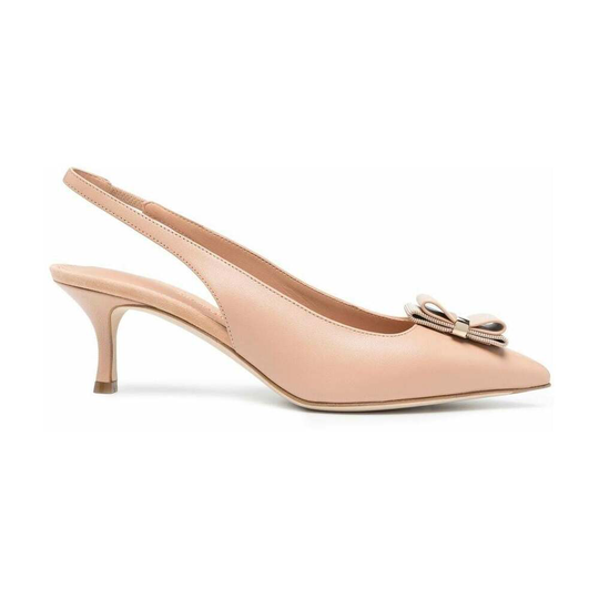 Salvatore Ferragamo - Pumps - Beige - Dam - Storlek: 38 Eu,37 EU