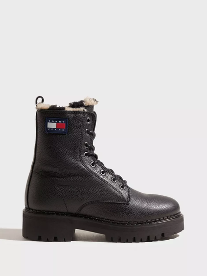 Tommy Jeans - Biker boots - Black - Tommy Jeans Urban Warmlined Boot - Boots & Kängor