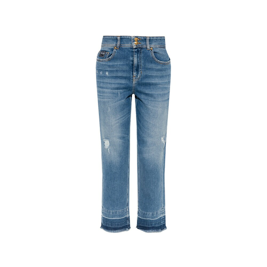 Versace Jeans Couture - Straight - Blå - Dam - Storlek: W29,W26,W25,W27,W28