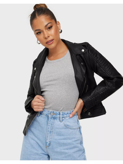 Vero Moda Vmkerriultra Short Coated Jacket No Skinnjackor Svart