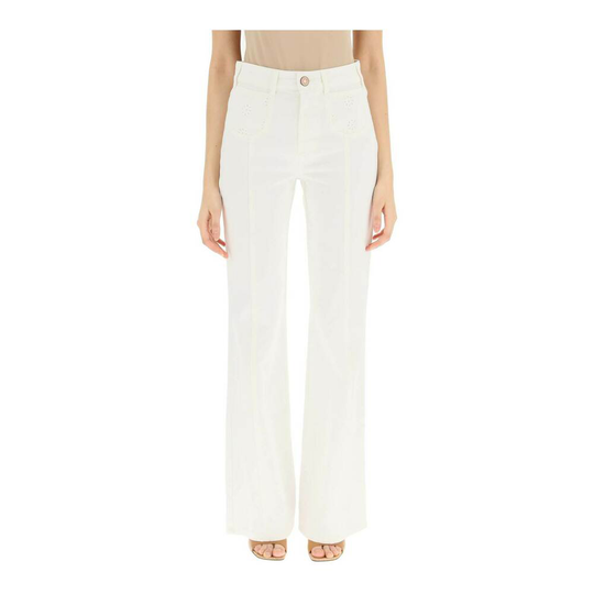 Chloé - Boyfriend Jeans - Vit - Dam - Storlek: W28
