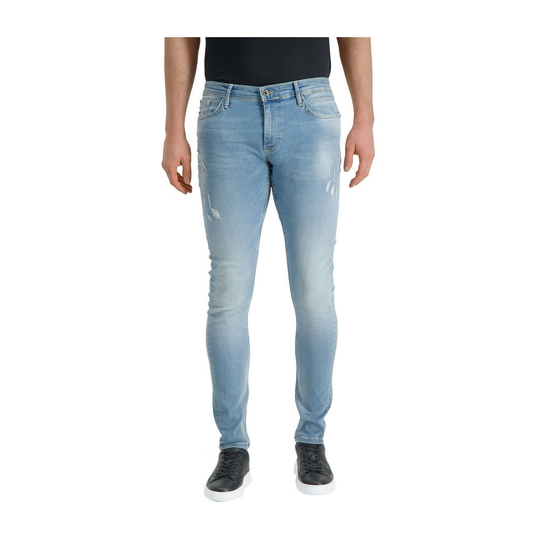 PureWhite - Skinny Jeans - Blå - Herr - Storlek: W28