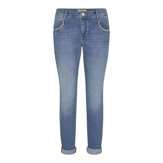 MOS Mosh - Skinny Jeans - Blå - Dam - Storlek: W31,W32,W24,W29,W26,W25,W27,W30,W28