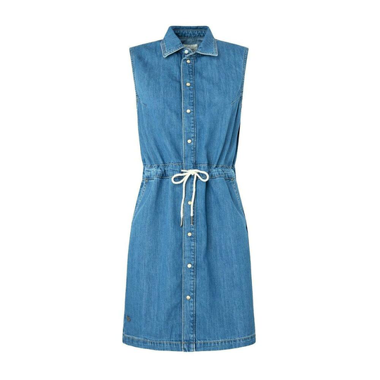 Pepe Jeans - Klänningar - Blå - Dam - Storlek: M,S,Xs