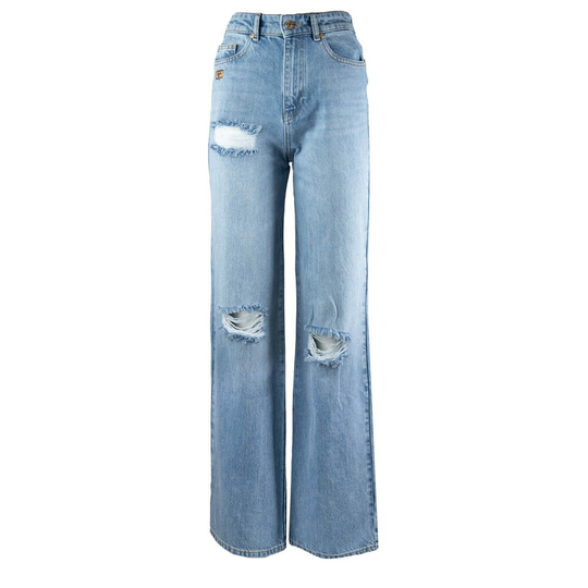 Chiara Ferragni Collection - Flare Jeans - Blå - Dam - Storlek: W26,W25,W30,W29