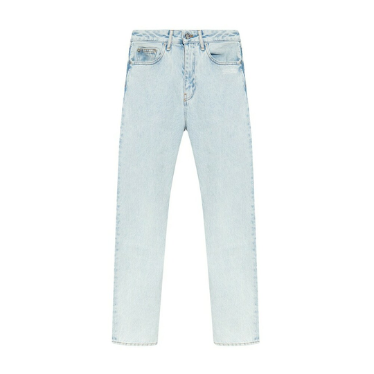 Off White - Boyfriend Jeans - Blå - Dam - Storlek: W28,W30,W29,W27,W26