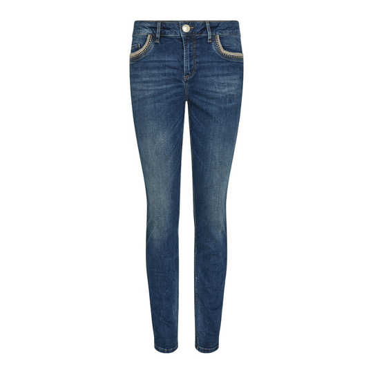 MOS Mosh - Skinny Jeans - Blå - Dam - Storlek: W25,W31,W26,W33,W32,W30
