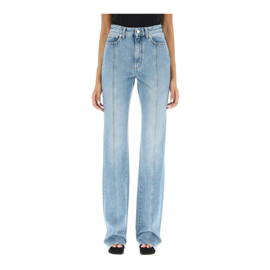 Alessandra Rich - Flare Jeans - Blå - Dam - Storlek: W26,W29