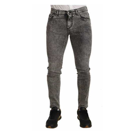 Dolce & Gabbana - Skinny Jeans - Grå - Herr - Storlek: S