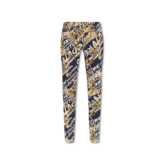 Versace Jeans Couture - Skinny Jeans - Svart - Dam - Storlek: W29,W26,W25,W27,W28