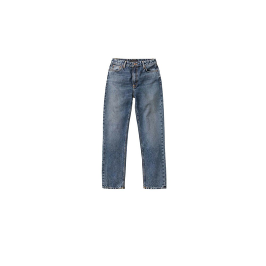 Nudie Jeans - Straight - Blå - Dam - Storlek: W29,W26,W25,W30,W28