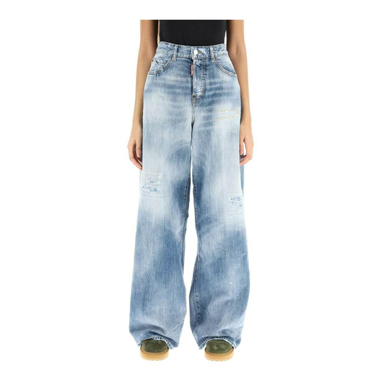 Dsquared2 - Boyfriend Jeans - Blå - Dam - Storlek: Xs,2Xs