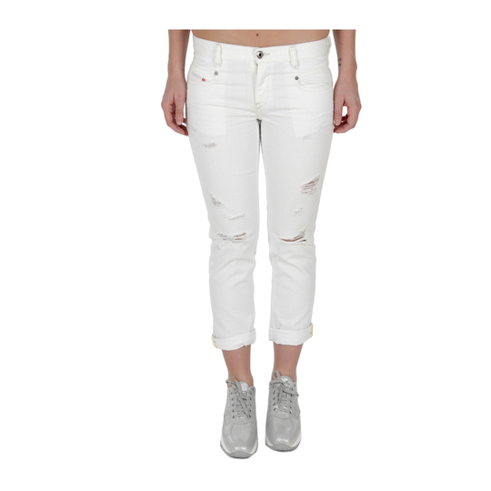 Diesel - Boyfriend Jeans - Vit - Dam - Storlek: W28