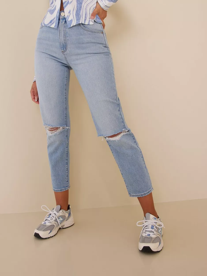 Abrand Jeans - Denim - A '94 High Slim Madison Rip