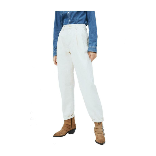 Pepe Jeans - Straight - Vit - Dam - Storlek: W27,W26