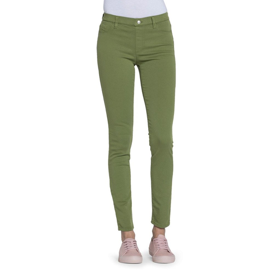 Carrera Jeans - Skinny Jeans - Grön - Dam - Storlek: L