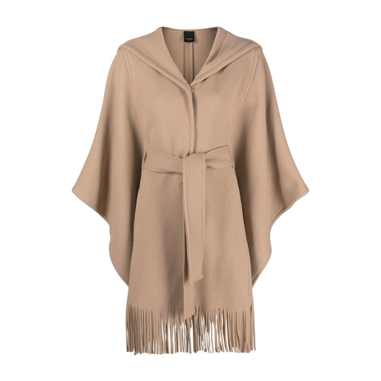 Pinko - Capes och Ponchos - Beige - Dam - Storlek: M,Xs