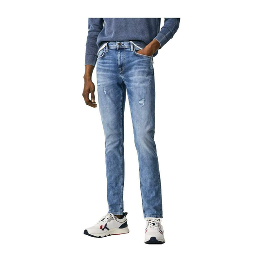 Pepe Jeans - Straight - Blå - Herr - Storlek: W32 L32,W36 L32,W31 L30,W33 L32,W34 L32,W32 L30
