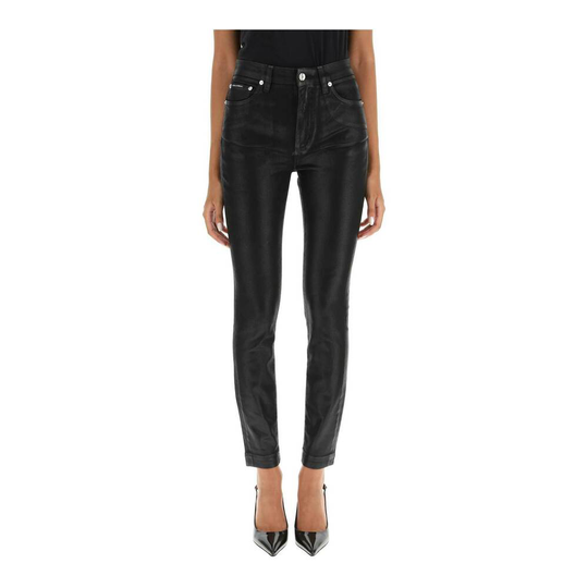 Dolce & Gabbana - Skinny Jeans - Svart - Dam - Storlek: S,2Xs