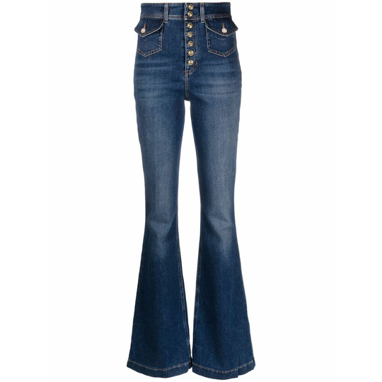 Versace Jeans Couture - Flare Jeans - Blå - Dam - Storlek: W27,W26,W28,W25,W29