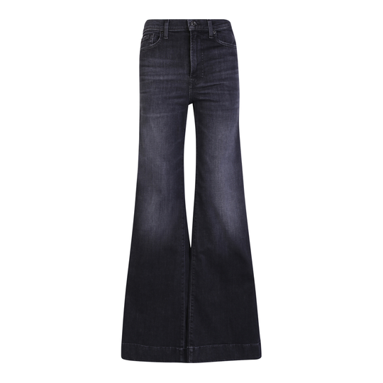 7 For All Mankind - Boyfriend Jeans - Svart - Dam - Storlek: W26,W25,W30,W29,W28