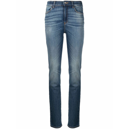 Emporio Armani - Skinny Jeans - Blå - Dam - Storlek: W27,W25,W33,W32,W30,W26,W31,W29,W34,W28