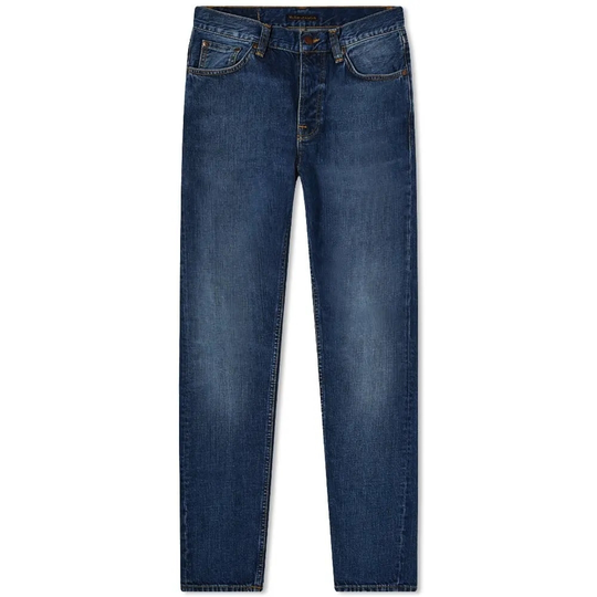 Nudie Jeans - Straight - Blå - Herr - Storlek: W33,W30,W31