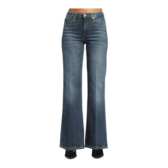 7 For All Mankind - Boyfriend Jeans - Blå - Dam - Storlek: W28,W26,W25,W29,W27