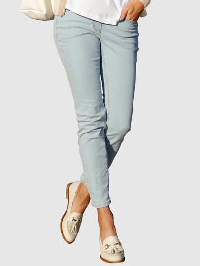Jeans med snygg söm fram Laura Kent Blue bleached