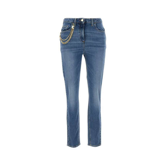 Elisabetta Franchi - Skinny Jeans - Blå - Dam - Storlek: W30,W29,W27,W32,W31,W25
