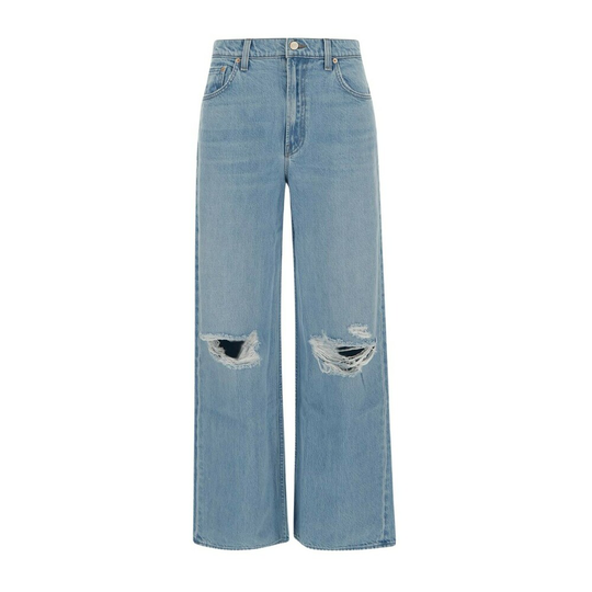 Mother - Boyfriend Jeans - Blå - Dam - Storlek: W28,W27,W25,W30,W24,W26,W29